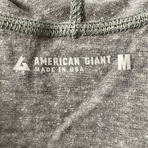 American Giant Lightweight Hoodie Womens M Gray Heather Raglan Full Zip USA NEW - Picture 3 of 11